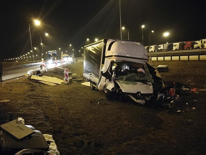 Do wypadku doszło na odcinku autostrady A2 Rzepin - Świecko....
