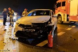 Dwa samochody zderzyły się na obwodnicy Kluczborka. Przyczyną wymuszenie pierwszeństwa