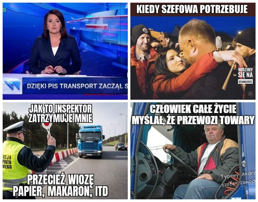 Zobacz memy o kierowcach ciężarówek