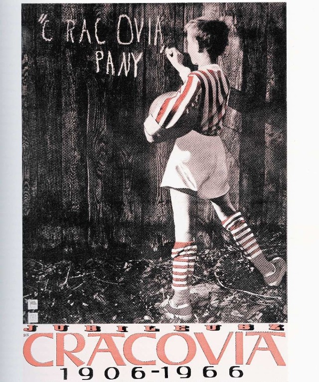 10-letni trampkarz Cracovii Paweł Żmudka na słynnym plakacie