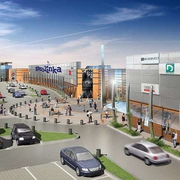 Karolinka - wielkie centrum handlowe przy ulicy Wrocławskiej. Łączna powierzchnia ma wynieść ponad 83 tys. m kw.! Otwarcie pierwszej części - na którą składa się galeria handlowa, hipermarket Real i mniejsze sklepy - w sierpniu 2008 r.