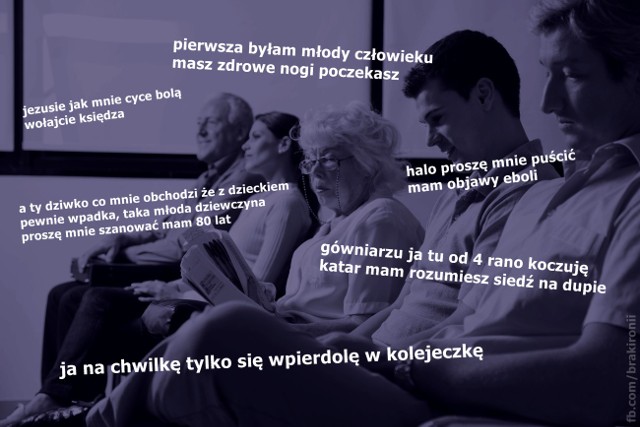 Graficzne kolaże fikcyjnych cytatów z życia codziennego na stockowym zdjęciu