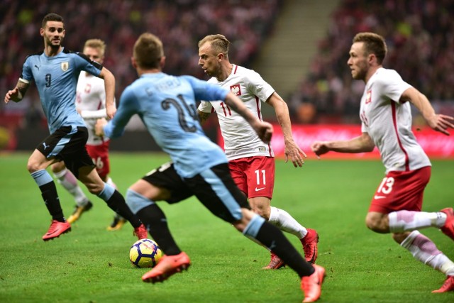 10.11.2017 warszawamecz towarzyski reprezentacji polski i urugwaju na stdionie narodowym w warszawienz-  kamil grosicki friendly match between poland nad uruguay in warsawfot. bartek syta / polska press