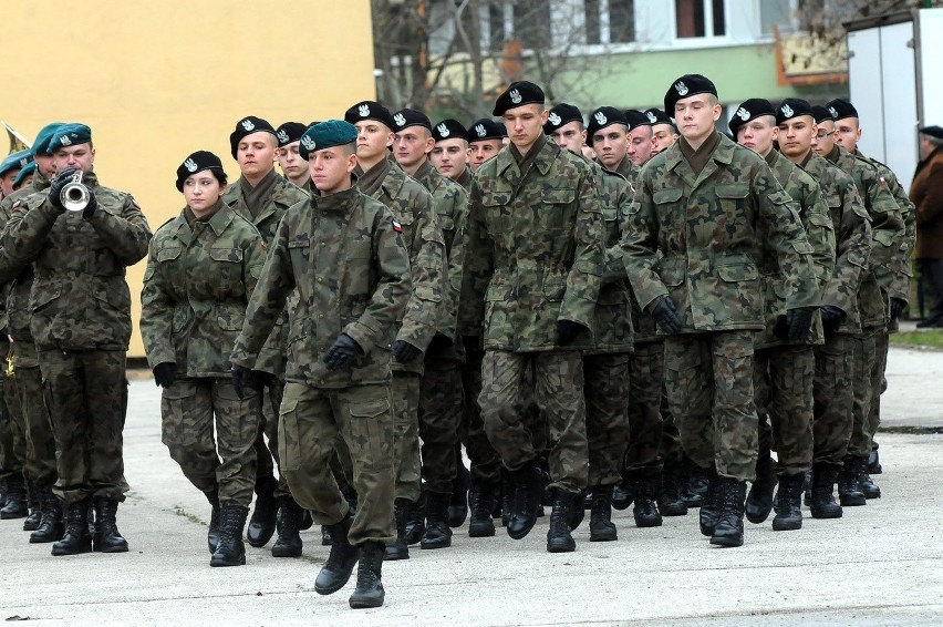 Uczniowie klas wojskowych złożyli ślubowanie.