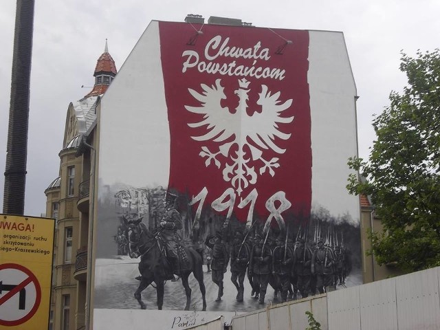 Mural powstańczy przy ul. Dąbrowskiego 33