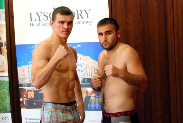 Mateusz Masternak (z lewej) i Lewan Jomardaszwili zmierzą się dzisiaj w walce wieczoru o pas młodzieżowego mistrza świata federacji WBC Interim.