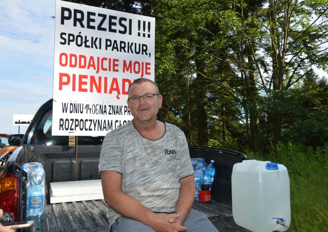 Janusz Jordan, handlarz bydłem, który głoduje pod Parkurem