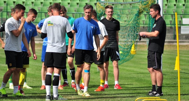 We wtorek piłkarze drugoligowej Siarki Tarnobrzeg trenowali na murawie Stadionu Miejskiego.