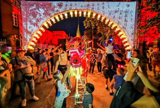 20.08.2019 torun otwarcie i dzien pierwszy bella skyway festival festiwal swiatla torun fot. grzegorz olkowski / polska press