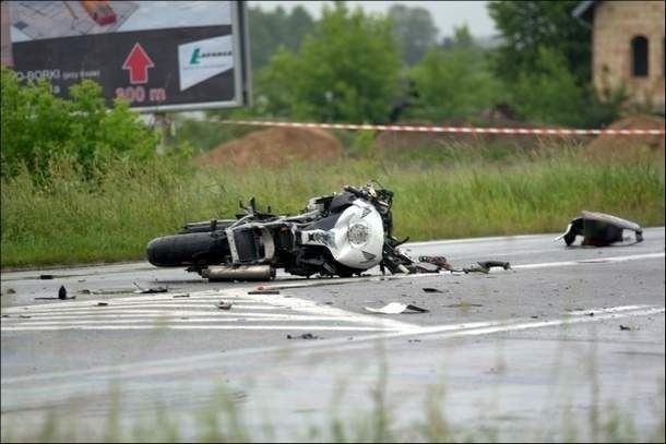 Śmiertelny wypadek motocyklisty