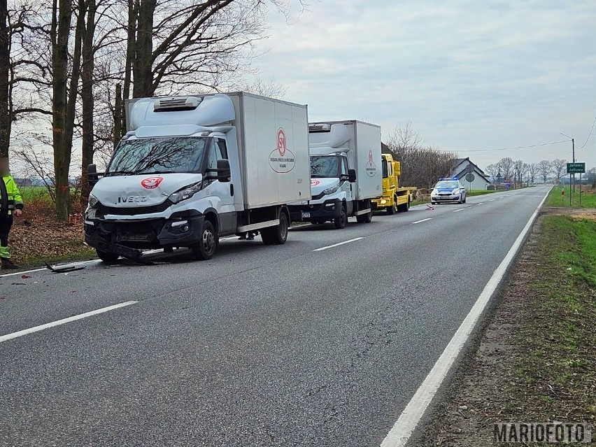 W Jełowej zderzyła się osobówka i bus dostawczy. To Droga Krajowa nr 45 Opole-Kluczbork. Potrzebna była pomoc ratowników medycznych