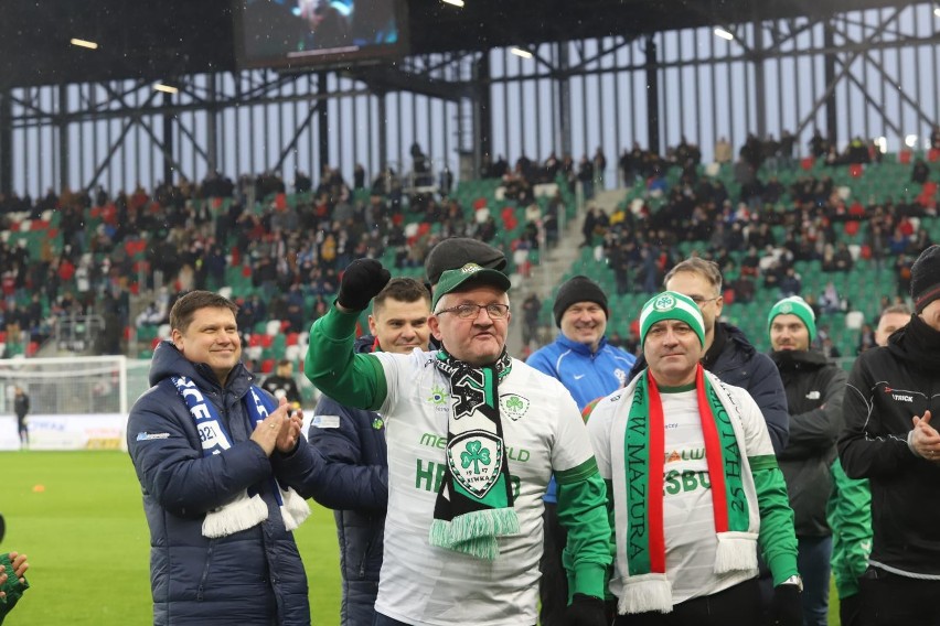 25.02.2023. Mecz otwarcia stadionu w Sosnowcu: Zagłębie -...