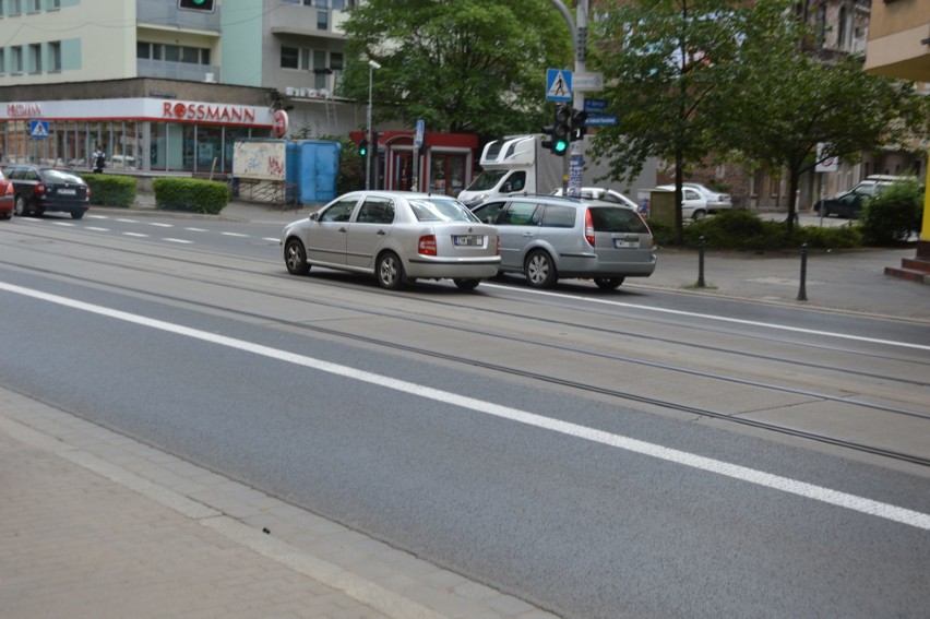 Wydzielone torowisko na ul. Jedności Narodowej we Wrocławiu