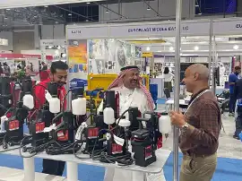 Wiertarki i ukosowarki Promotechu zadebiutowały na targach Steelfab 2023 w Dubaju