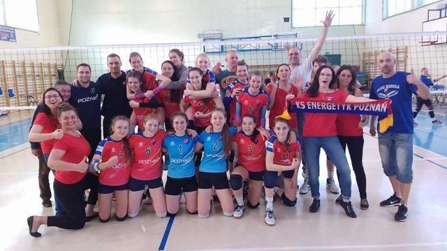 Tak cieszyła się drużyna młodziczek Energetyka Poznań po wywalczeniu awansu do turnieju finałowego MP