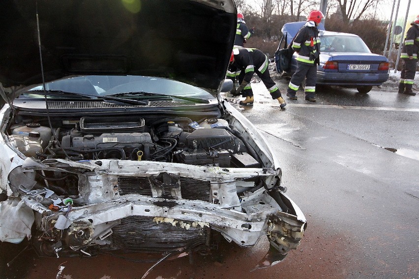 Grudziądz: Wypadek na skrzyżowaniu ul. Hallera i Włodka