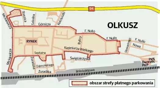 Koncepcję strefy płatnego parkowania opracowała firma  Stadtraum spod Poznania. Gmina Olkusz zapłaciła za dokument 13 tys. zł. Teraz radni zadecydują, czy wprowadzić płatne parkowanie w centrum