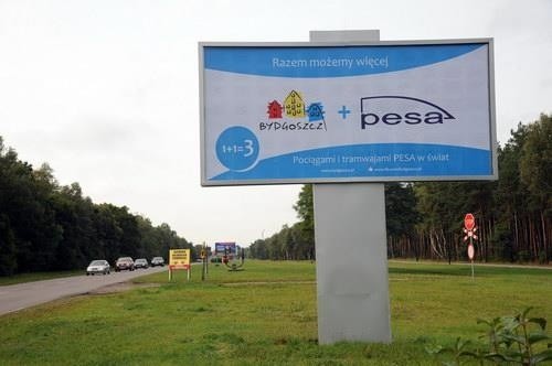 Na początek na billboardach pojawiła się m.in. Pesa, ale będą jeszcze  na nich firmy: Unilever Polska, Neupack Polska, Jabil Global Services Poland, Tyco Electronics, IMS Polska, SDL Bydgoszcz, Alcatel-Lucent Polska, Frosta, Abramczyk.