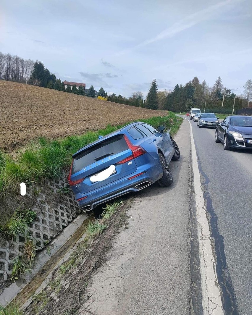 Wypadek w Przybysławicach w gminie Zielonki
