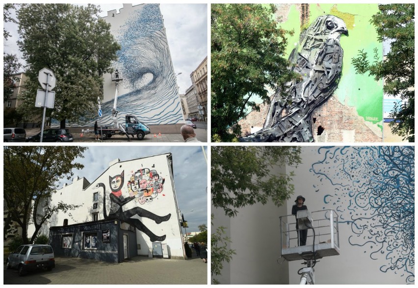 Trzy nowe murale w Łodzi [zdjęcia]