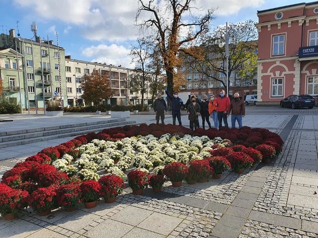 W Częstochowie kwiaty wykupili radni Lewicy. Później utworzyli z nich serce na Placu BiegańskiegoZobacz kolejne zdjęcia. Przesuwaj zdjęcia w prawo - naciśnij strzałkę lub przycisk NASTĘPNE