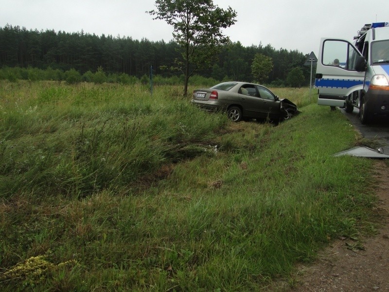 Wypadek w okolicy Bydlina na trasie Slupsk - Ustka