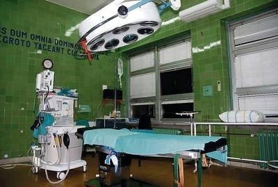 Tak wygląda blok operacyjny myślenickiego szpitala w chwili obecnej FOT. MACIEJ HOŁUJ