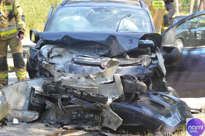 Wypadek na drodze Włocławek - Brześć Kujawski