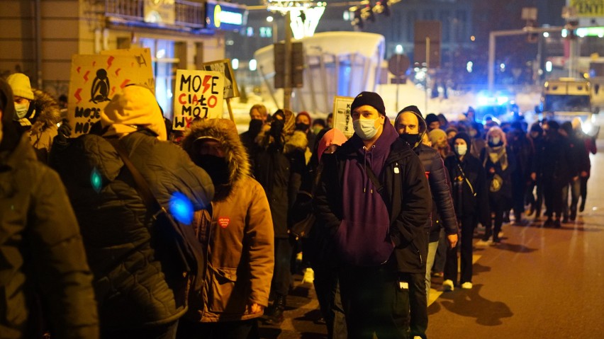 Protest kobiet w Białymstoku - 1 lutego 2021