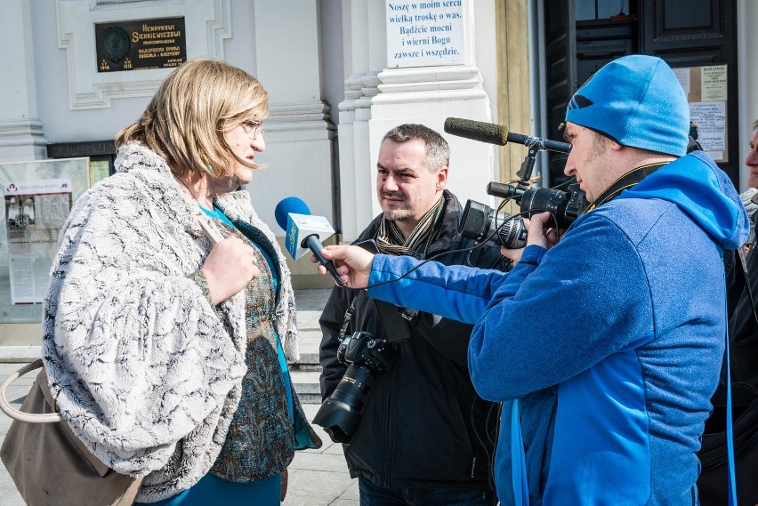 Anna Grodzka w Wadowicach. Była w bazylice i u burmistrza [ZDJĘCIA]