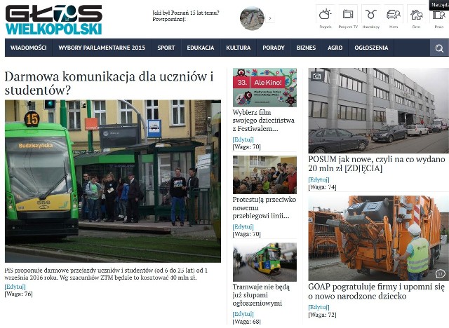 W sierpniu witryna internetowa gloswielkopolski.pl miała prawie 5 milionów odsłon