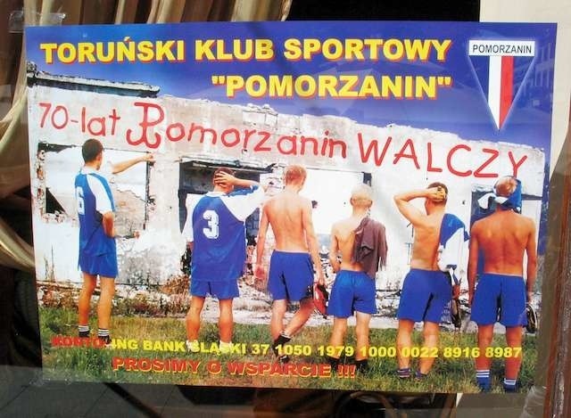 Tak ponad dziesięć lat temu działacze Pomorzanina Toruń walczyli o przyszłość klubu. Teraz sprawy w swoje ręce wzięli byli piłkarze małymi krokami odbudowują drużynę, która gra w klasie A