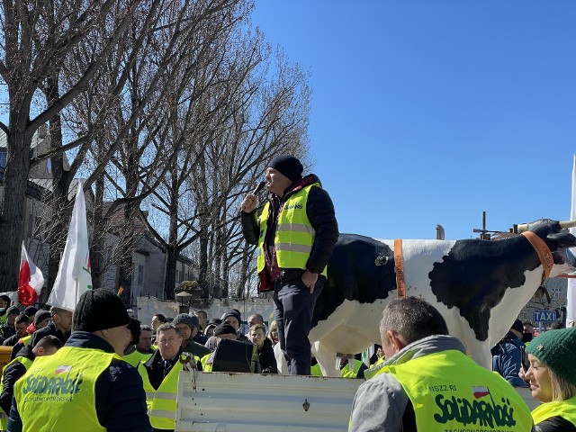 Stanisław Barna, jeden z organizatorów protestu zachodniopomorskich rolników