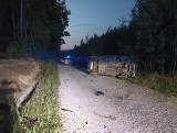 Dramatyczny wypadek w Dolinie Marczakowej w powiecie kieleckim. Hyundai dachował, nie żyje 59-letni mężczyzna