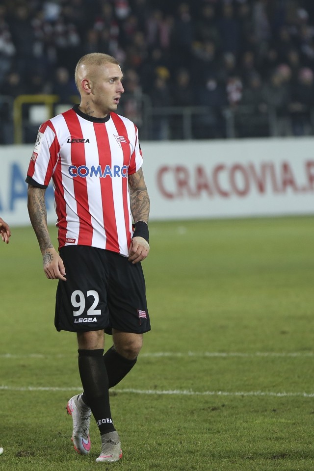 Rakels w 2015 roku strzelał gole dla Cracovii.