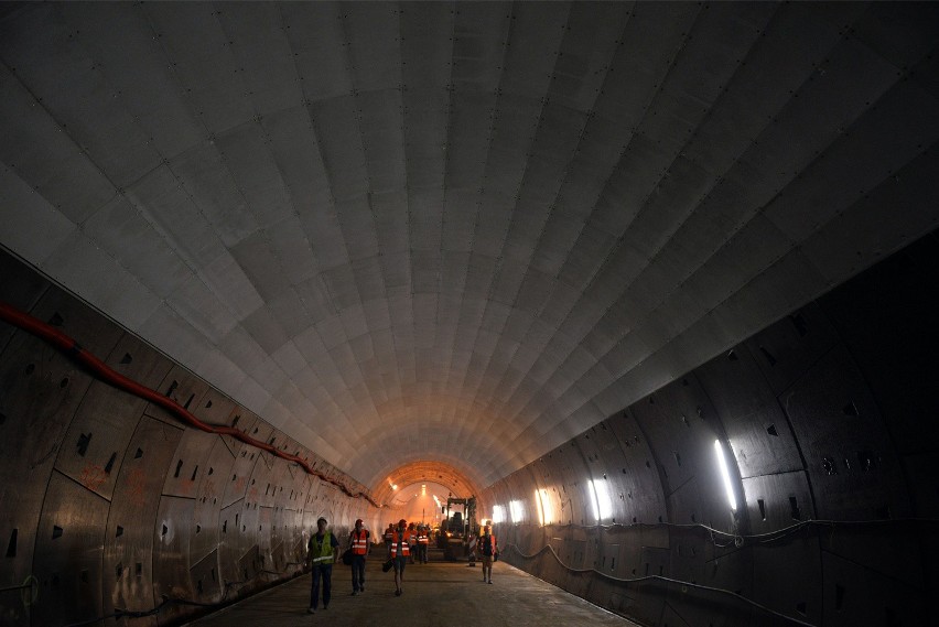 Budowa Tunelu pod Martwą Wisłą (13.08.2015 r.)