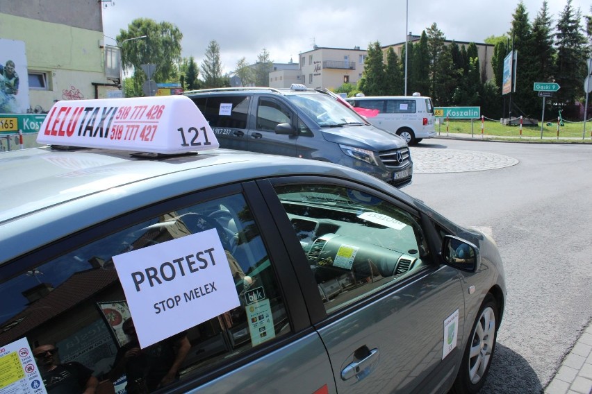 Protest taxi w Mielnie