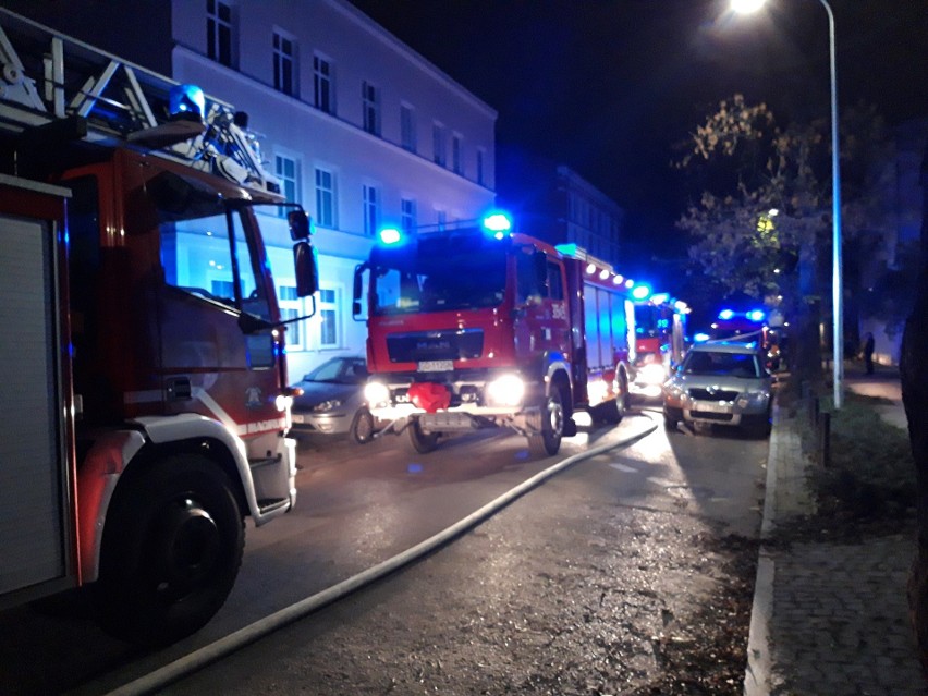 Pożar pustostanu przy ul. Jesionowej w Gdańsku 1.11.2019