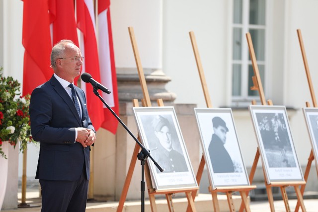 Przemawia dr hab. Krzysztof Szwagrzyk, zastępca prezesa IPN, kierujący pionem Poszukiwań i Identyfikacji.