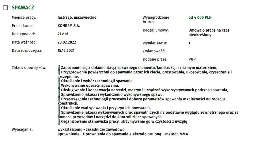 Zobacz najnowsze oferty pracy z najwyższymi zarobkami w powiecie szydłowieckim [LISTA]