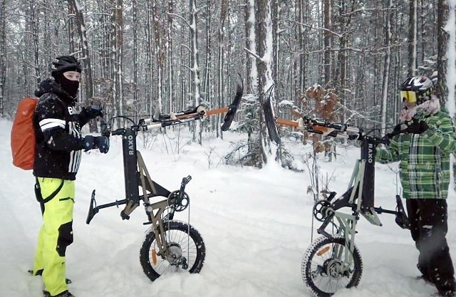 Tak prezentuje się rower elektryczny xBike z wersją z płozą zamiast przedniego koła.Zobacz kolejne zdjęcia. Przesuwaj zdjęcia w prawo - naciśnij strzałkę lub przycisk NASTĘPNE 