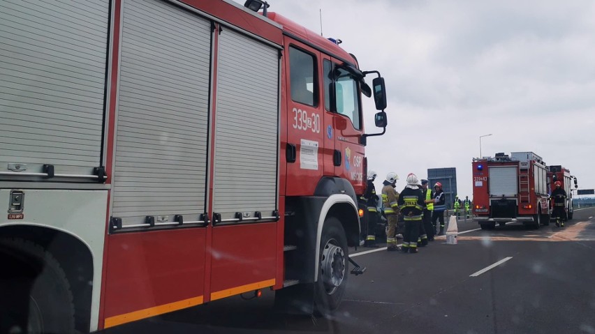 Na drodze S6 w okolicach Koszalina doszło do zderzenia dwóch...