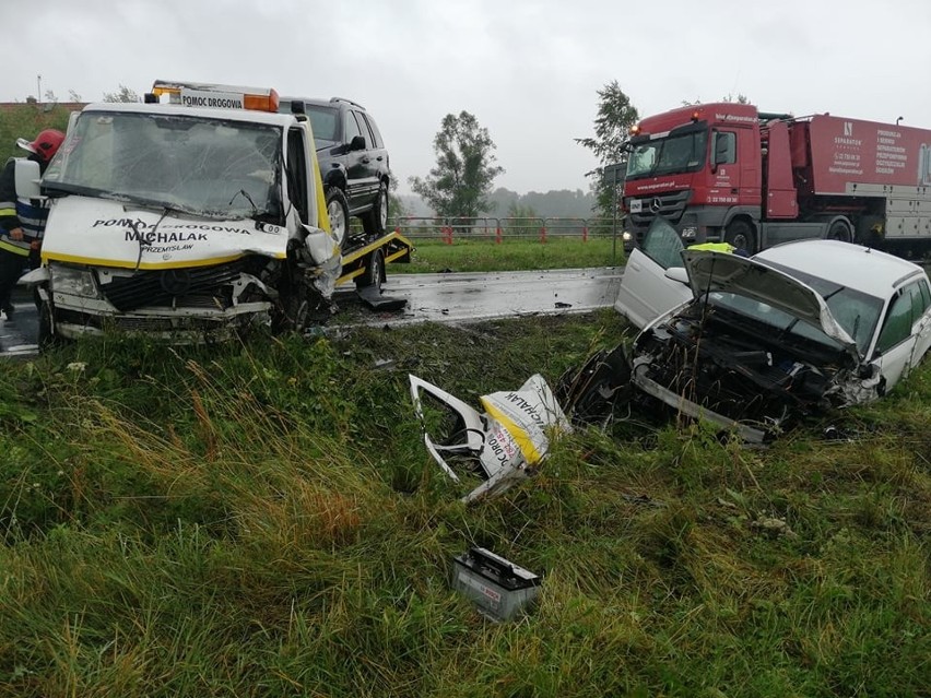 Podhale: Potężny karambol w okolicach Ludźmierza. Są ranni