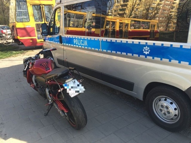 40-letni motocyklista został zabrany do szpitala