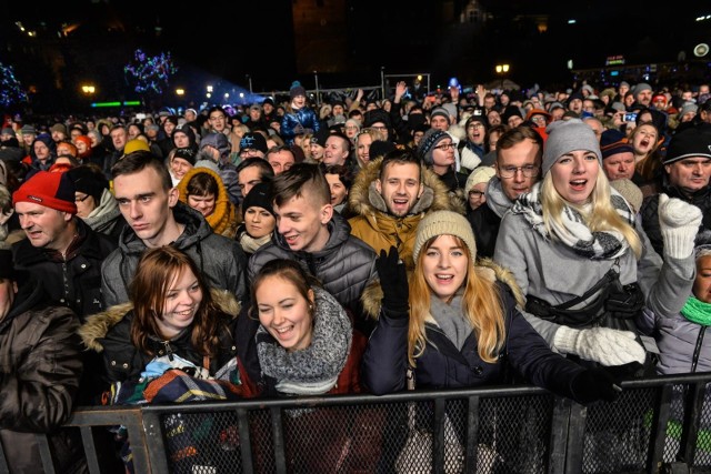 Sylwester 2017/2018 "pod chmurką" na Targu Węglowym w Gdańsku