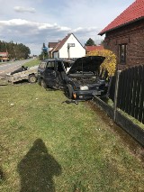 Wypadek w Kolonii Biskupskiej. Zderzyły się dwa samochody, trzy osoby ranne