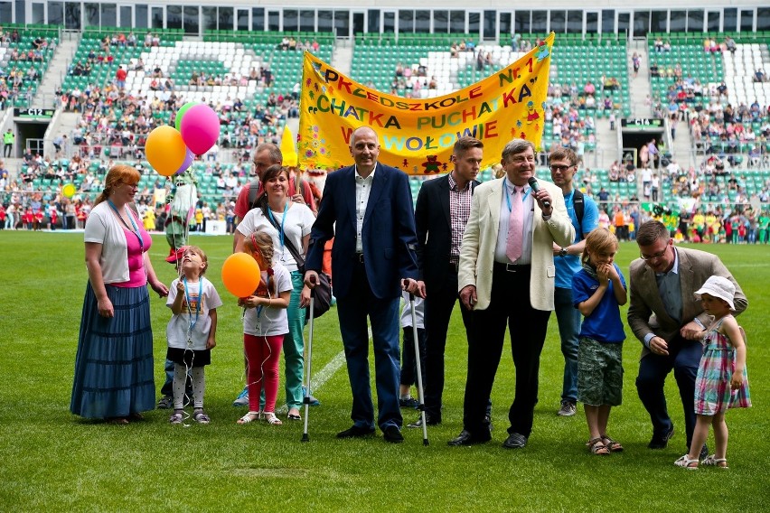 Tak wyglądał Wrocławski Dzień Przedszkolaka na stadionie....