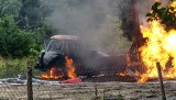 Pożar na Cieplińskiego w Ostrołęce. Uszkodzono rurę z gazem. 21.06.2023. Zdjęcia