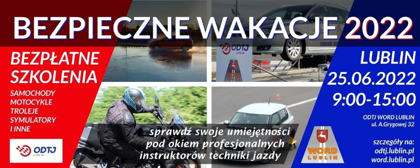 "Bezpieczne wakacje 2022" - WORD Lublin zaprasza na bezpłatne szkolenia