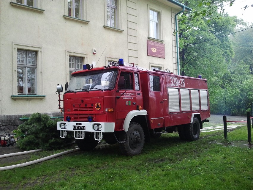 Akcja strażacka w szkole waldorfowskiej w Bielsku-Białej